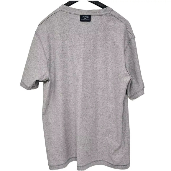 Nautica T-Shirt Size XL Heather Gray Small Sailboat Graphic on Front Chest Y2K? - Picture 6 of 8
